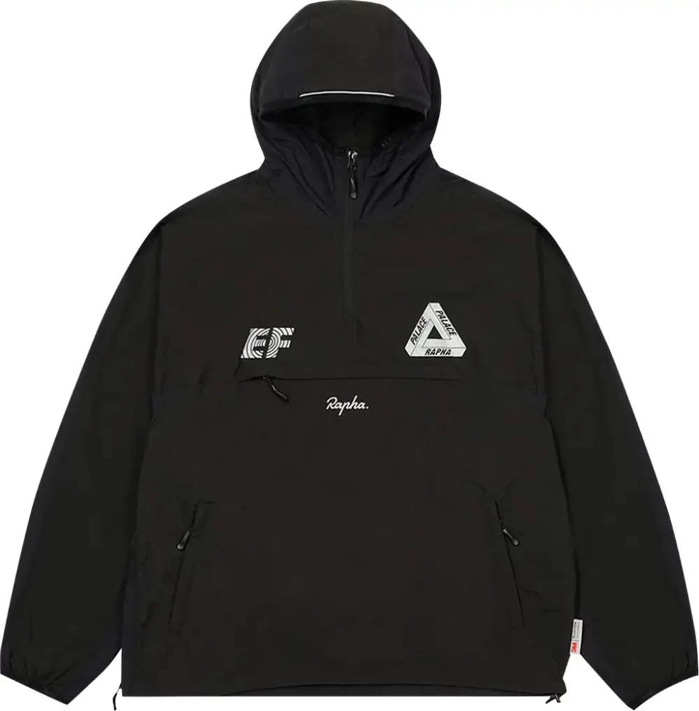 Áo Palace x Rapha EF Education First Pullover Jacket ‘Black’