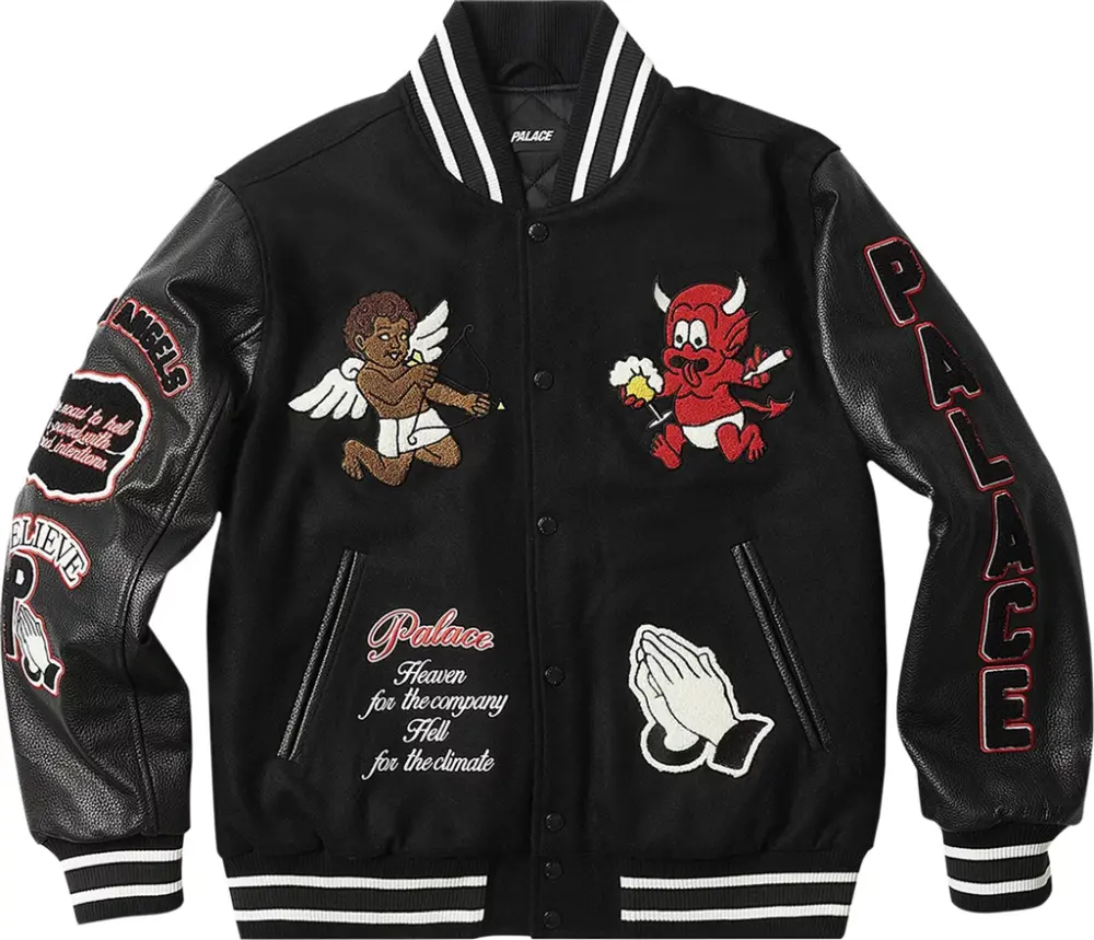 Áo Palace Fallen Angels Varsity Jacket ‘Black’