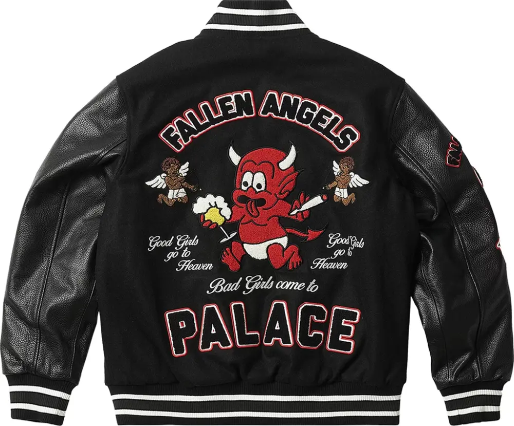 Alternative view of Áo Palace Fallen Angels Varsity Jacket ‘Black’