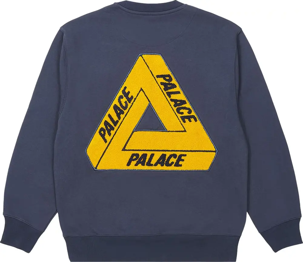 Alternative view of Áo Palace Fleece Tri-Ferg Crew ‘Navy’
