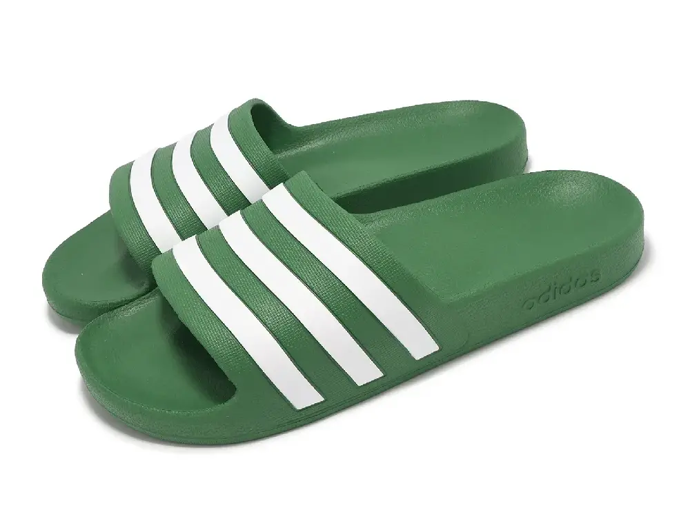 Alternative view of Dép Adidas Adilette Aqua Slides 'Green Cloud White' IH2690