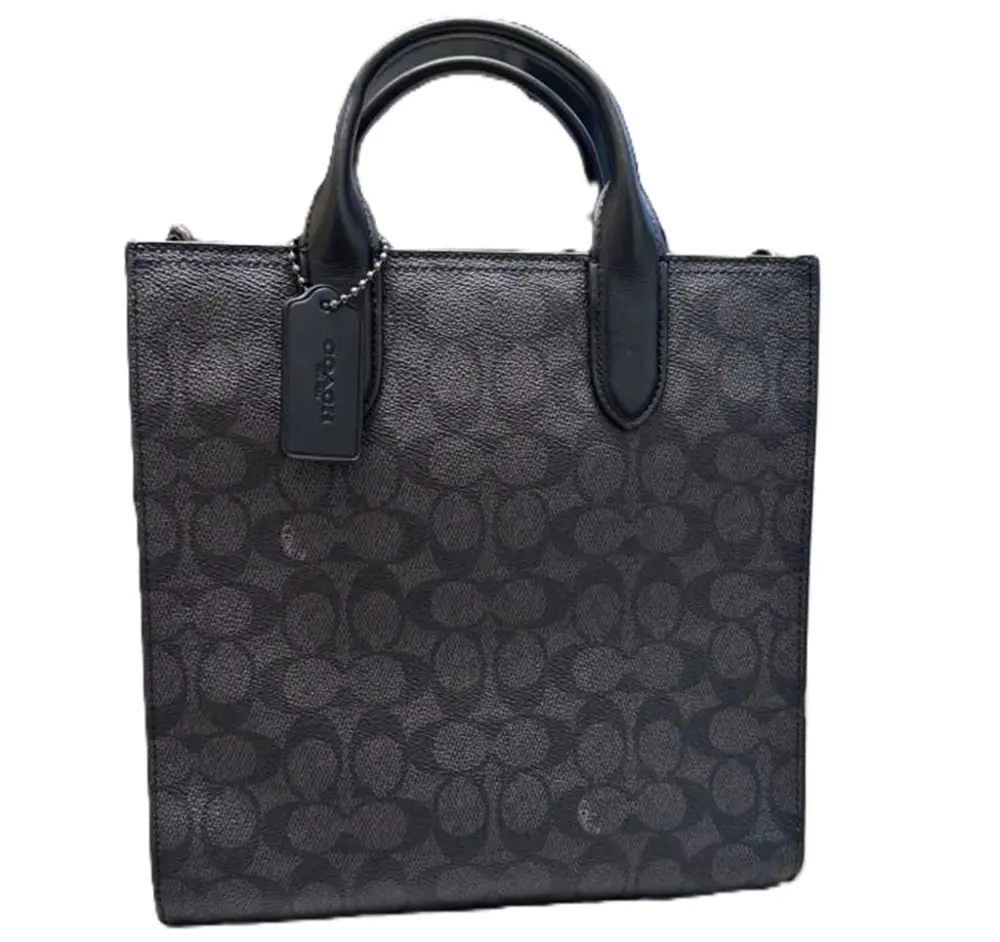Túi Coach Gotham Tall Tote Bag 24 ‘Black’ CC096-CHR - Ảnh 5
