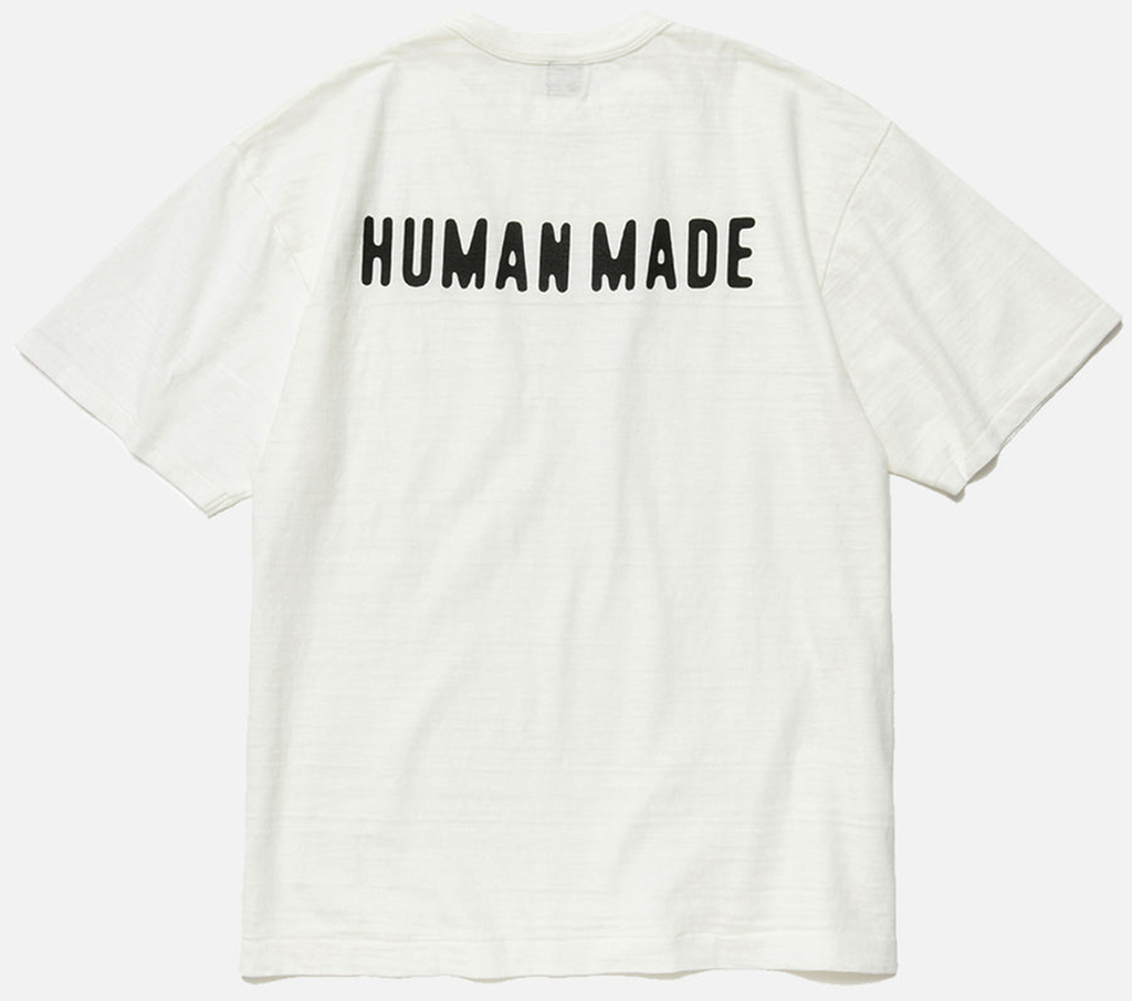 Áo Human Made Heart Badge Pocket T-Shirt ‘White’ - Ảnh 2