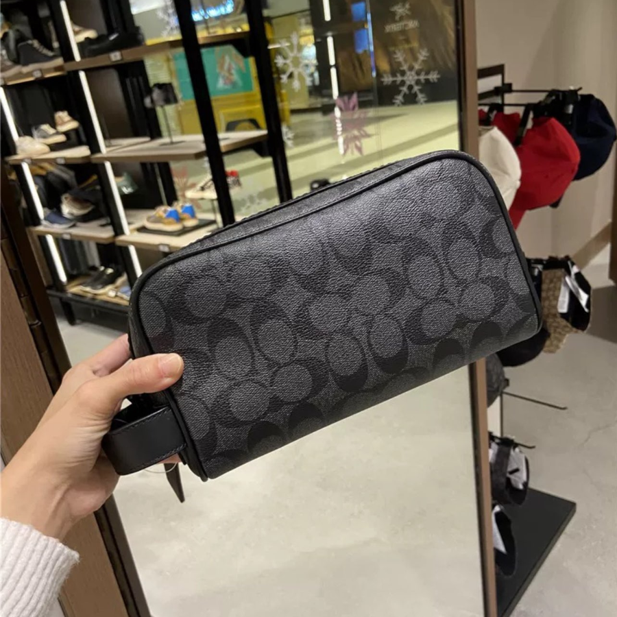 Túi Coach Travel Kit 25 ‘Black’ 2515-QBMI5 - Ảnh 4