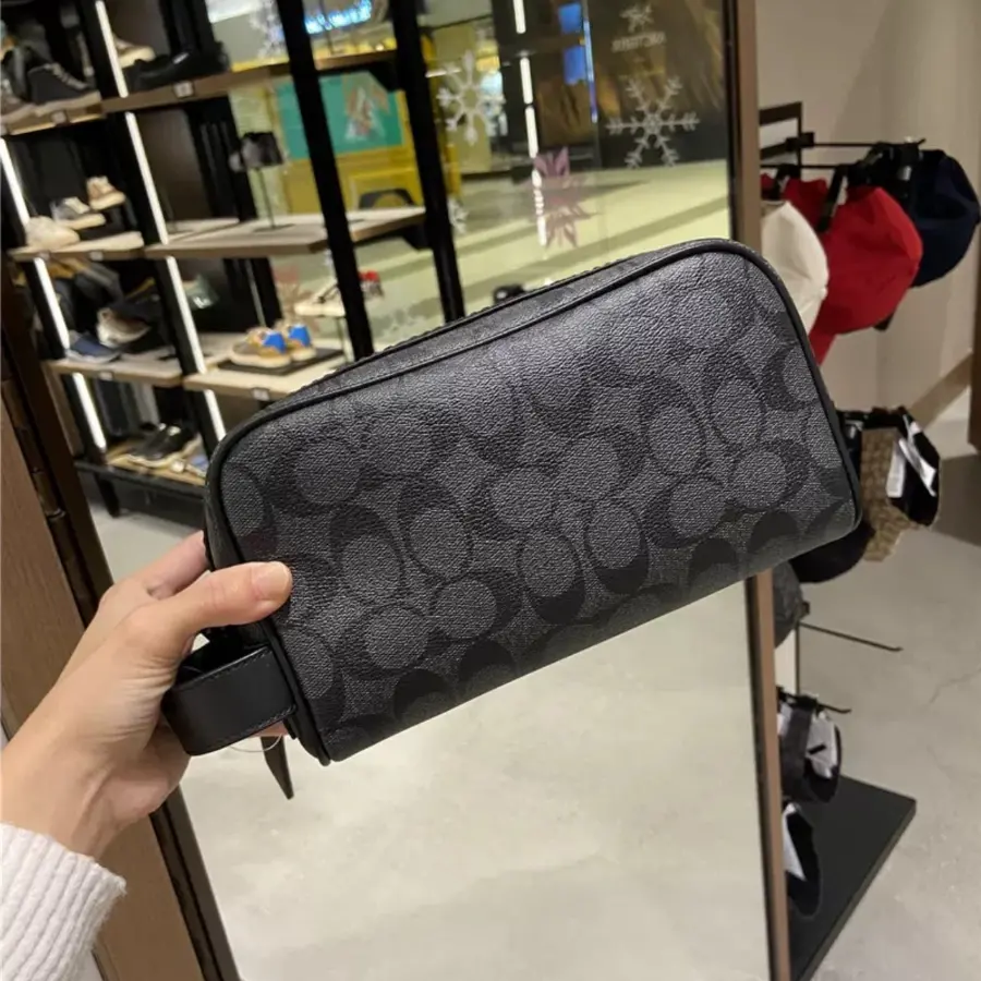 Túi Coach Travel Kit 25 ‘Black’ 2515-QBMI5 - Ảnh 4
