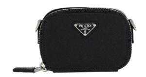 Túi Prada Logo Plaque Mini Pouch ‘Black’ 2TT1052AHF-F0002