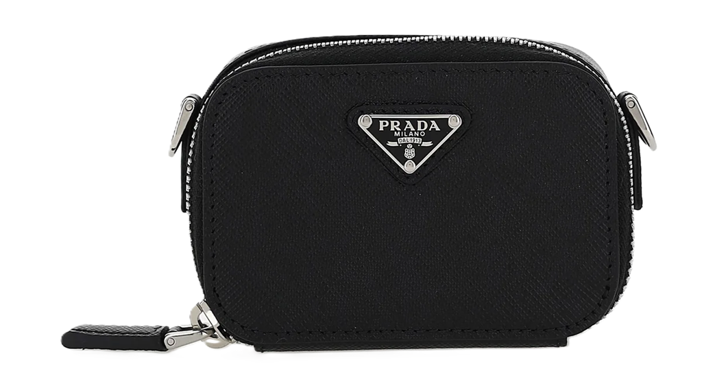 Túi Prada Logo Plaque Mini Pouch ‘Black’ 2TT1052AHF-F0002
