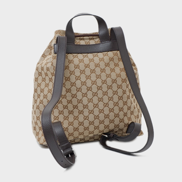 Túi Gucci GG Supreme Drawstring Backpack Brown 449175 KY9MN 9790 - Ảnh 3