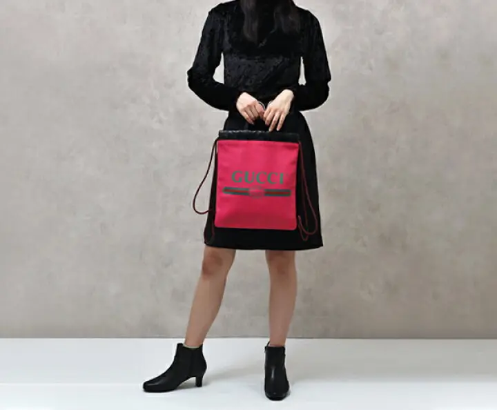 Balo Gucci Logo Print Drawstring ‘Pink’ 523586-0GCBT-8841 - Ảnh 3