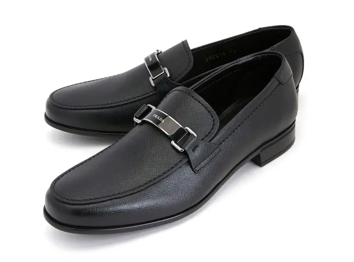 Alternative view of Giày Prada 21SS Saffiano Loafers ‘Black’ 2DD159-053-F0002