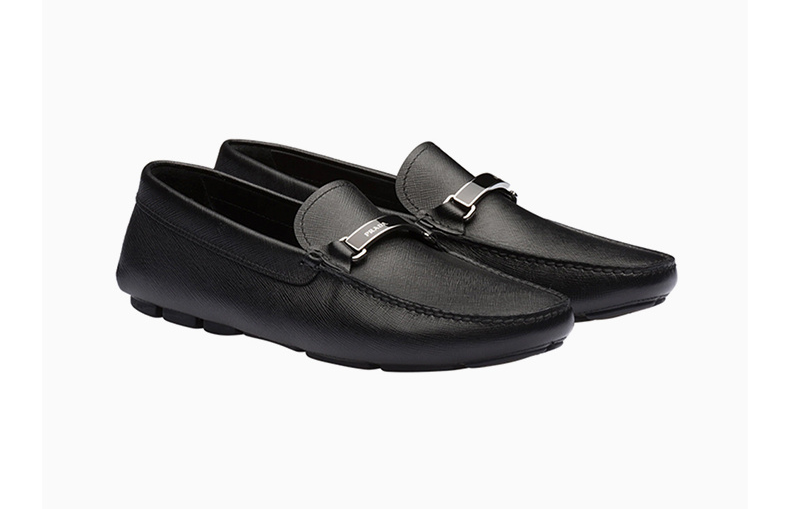 Giày Prada 21SS Saffiano Loafers ‘Black’ 2DD159-053-F0002 - Ảnh 5