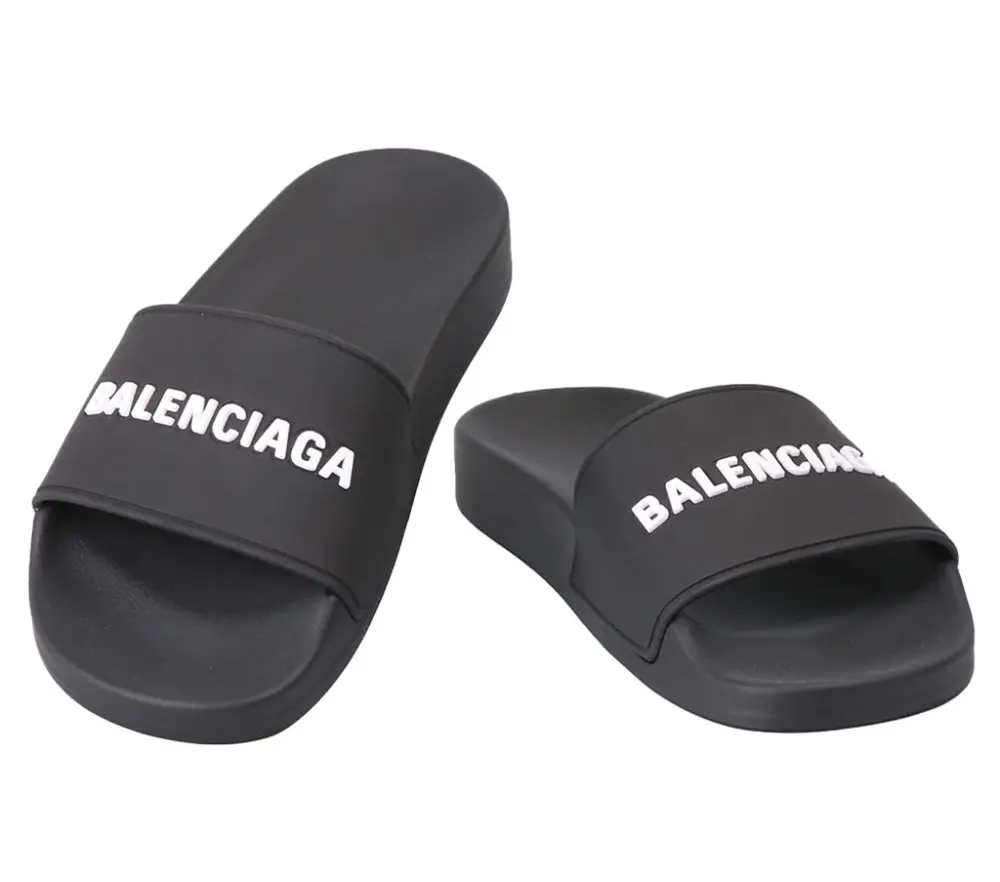 Dép Balenciaga Pool Slides 'Black' 565547 W1S80 1006 - Ảnh 4