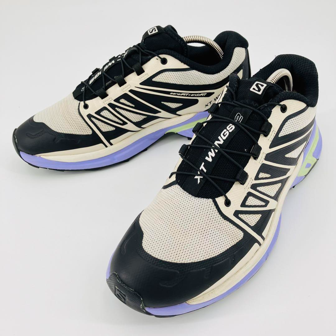 Giày Salomon XT-Wings 2 ‘Beige Black Purple’ 414683 - Ảnh 3