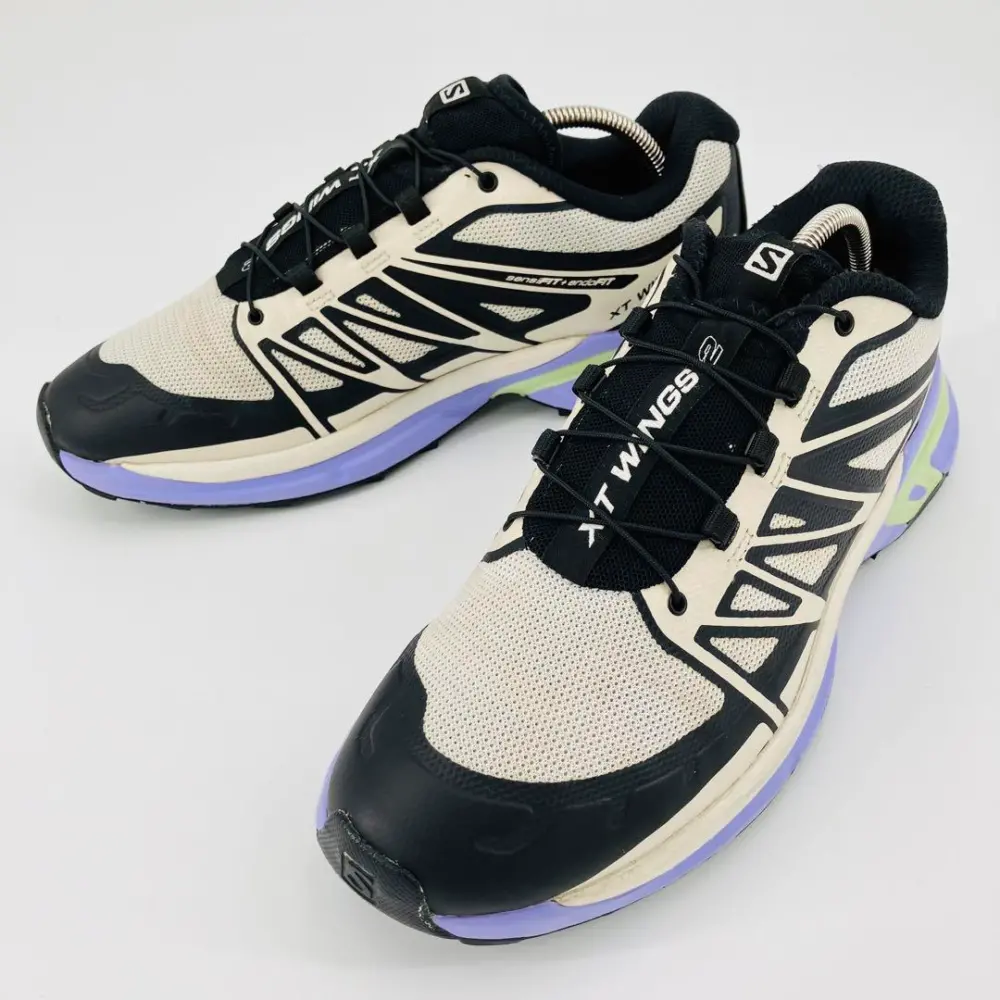 Giày Salomon XT-Wings 2 ‘Beige Black Purple’ 414683 - Ảnh 3