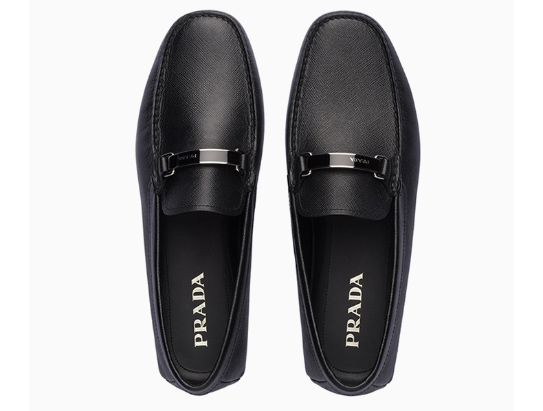 Giày Prada 21SS Saffiano Loafers ‘Black’ 2DD159-053-F0002 - Ảnh 4