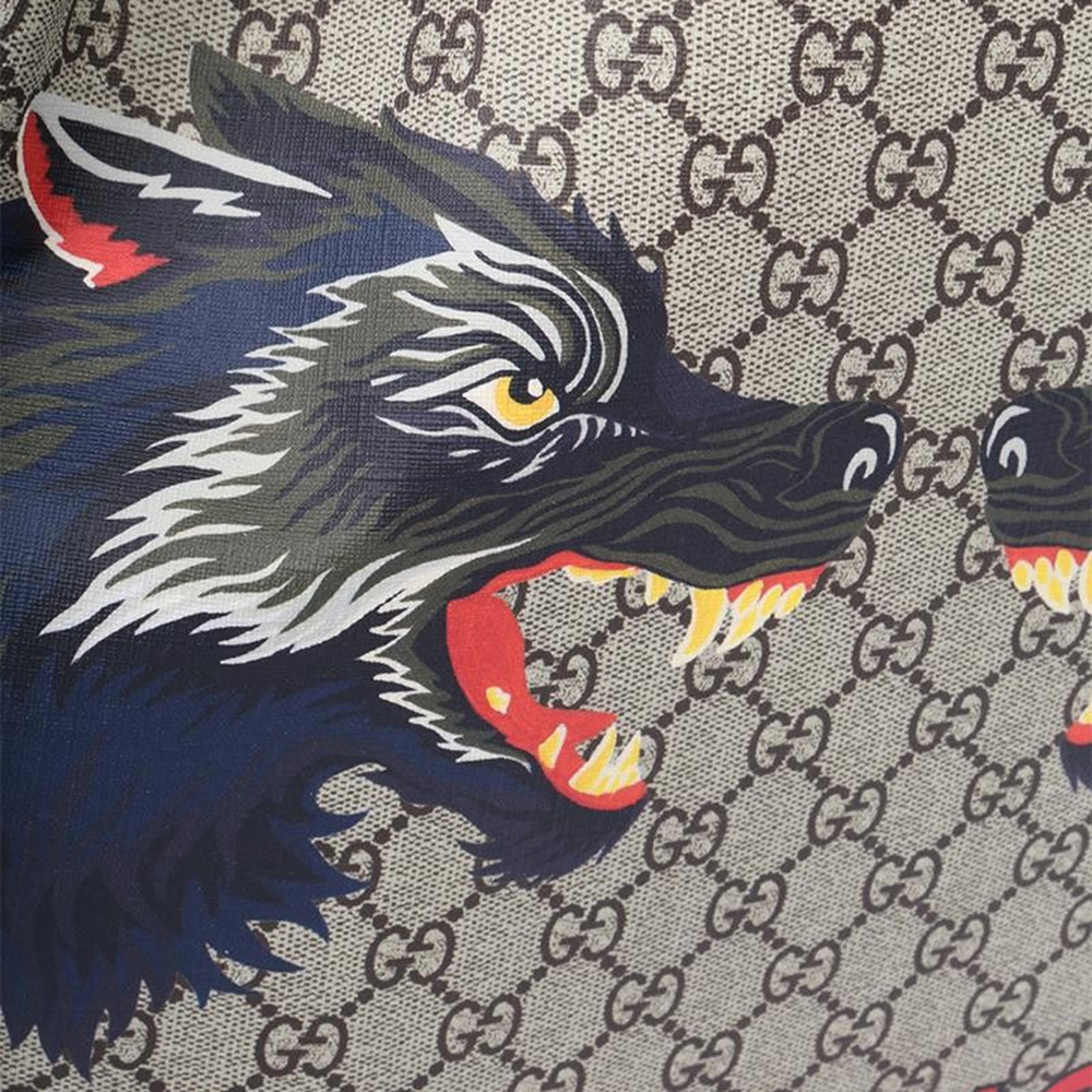 Balo Gucci Printing Logo ‘Light Brown’ 473872-9HVCT-8697 - Ảnh 5