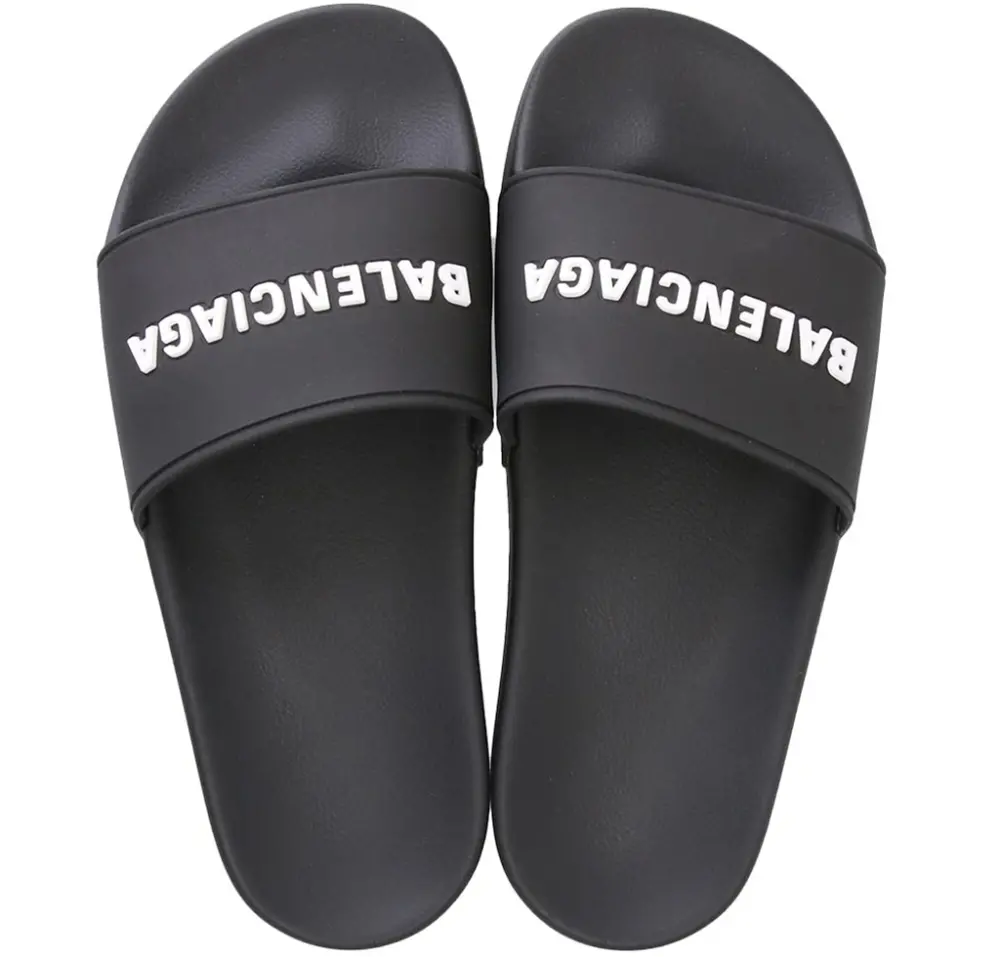 Dép Balenciaga Pool Slides 'Black' 565547 W1S80 1006 - Ảnh 3