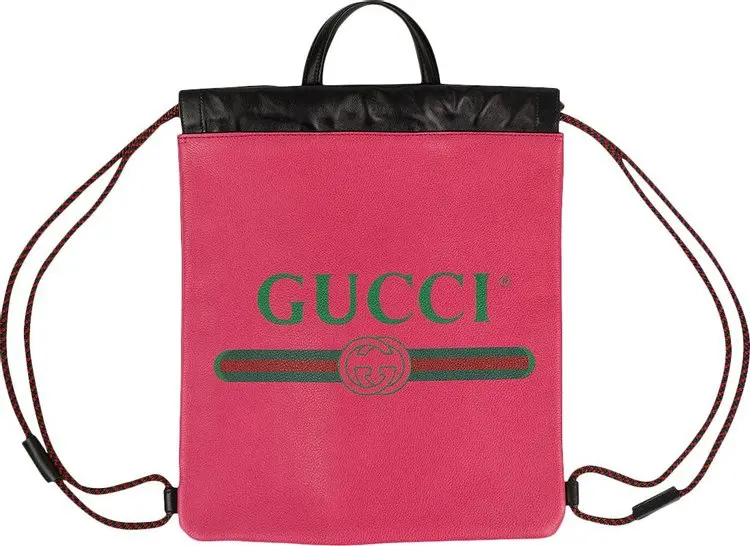 Balo Gucci Logo Print Drawstring ‘Pink’ 523586-0GCBT-8841 - Ảnh 4