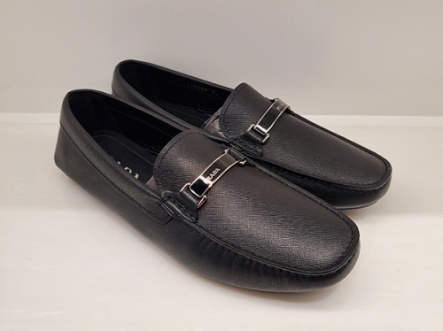 Giày Prada 21SS Saffiano Loafers ‘Black’ 2DD159-053-F0002 - Ảnh 3