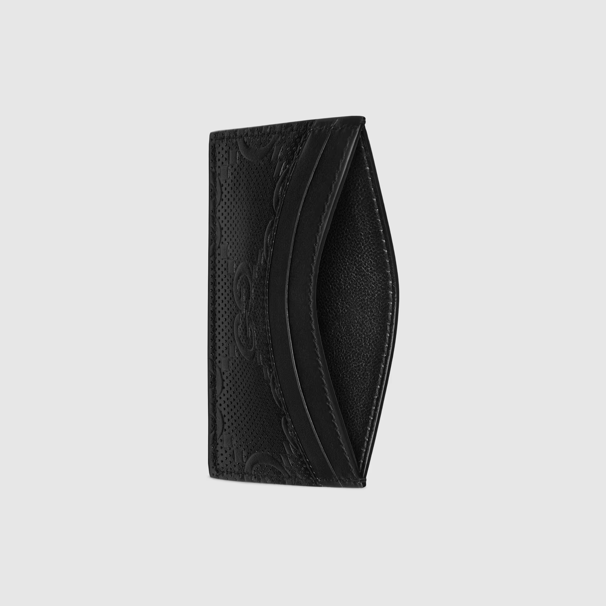 Ví Gucci GG Embossed Card Case ‘Black’ 625564-1W3AN-1000 - Ảnh 4