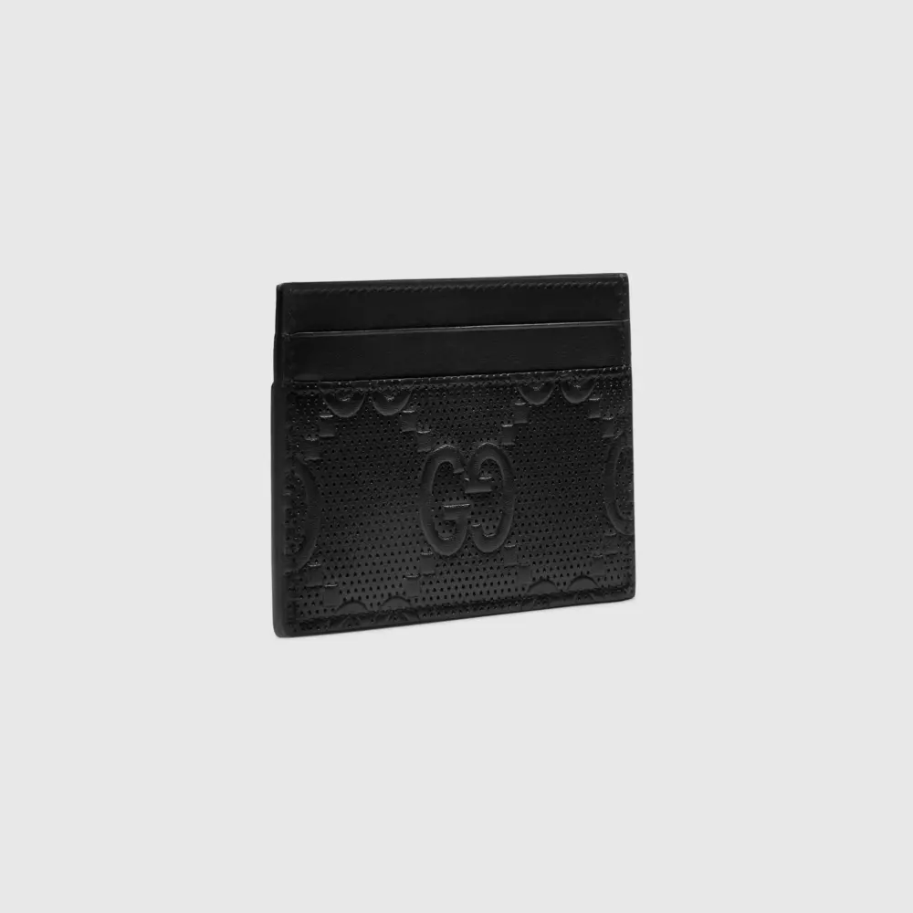 Alternative view of Ví Gucci GG Embossed Card Case ‘Black’ 625564-1W3AN-1000