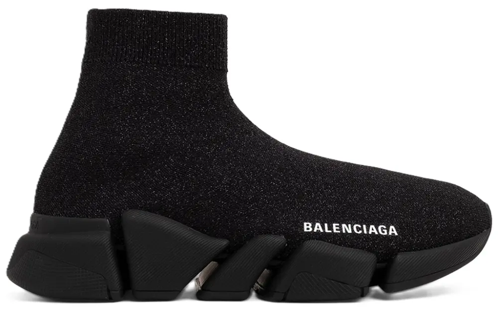 Giày Balenciaga Speed 2.0 Shiny 'Black' 636833W2AF31000