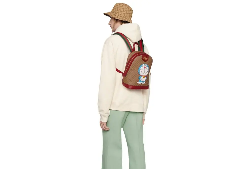 Balo Gucci x Doraemon Backpack ‘Beige’ 647816-2VOAG-8595 - Ảnh 4
