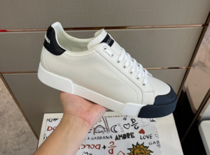 Alternative view of Giày Nam Dolce & Gabbana Calfskin Nappa 'White Black' CS1802AW11389697