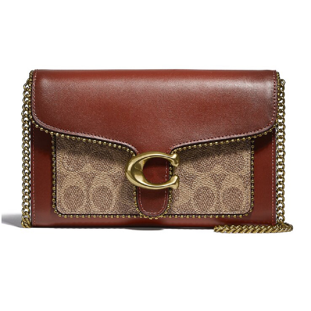 Túi Coach Tabby Chain Clutch ‘Red Brown’ 6909-B4NQ4