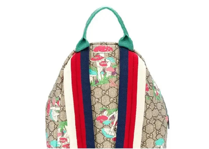 Alternative view of Balo Gucci GG Logo Mushrooms Print ‘Beige’ 271327-2DGCN-8300