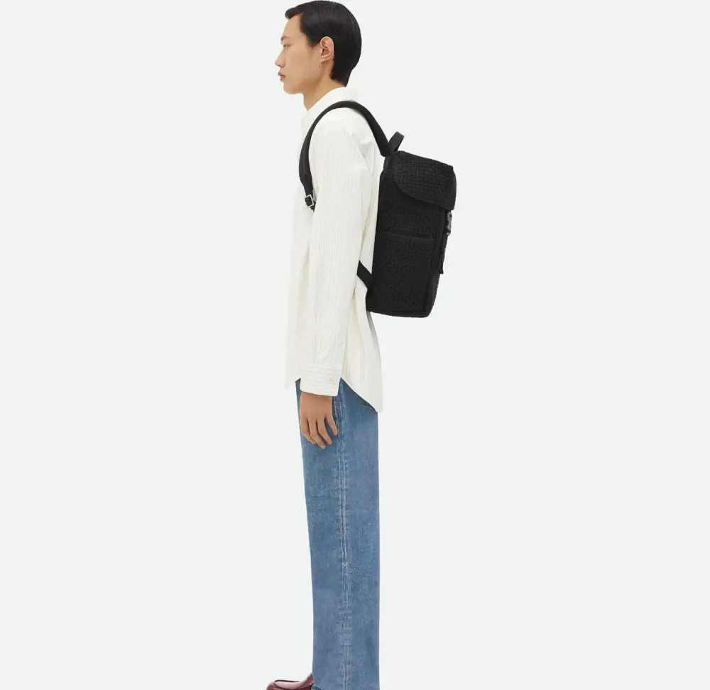 Alternative view of Balo Bottega Veneta Voyager Backpack ‘Black’ 755864V0VG48803