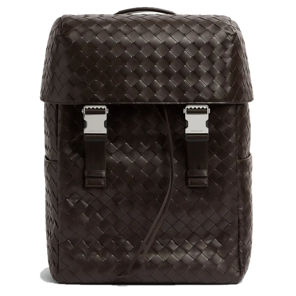 Balo Bottega Veneta Intrecciato Flap ‘Fondant’ 766580V2HL22145