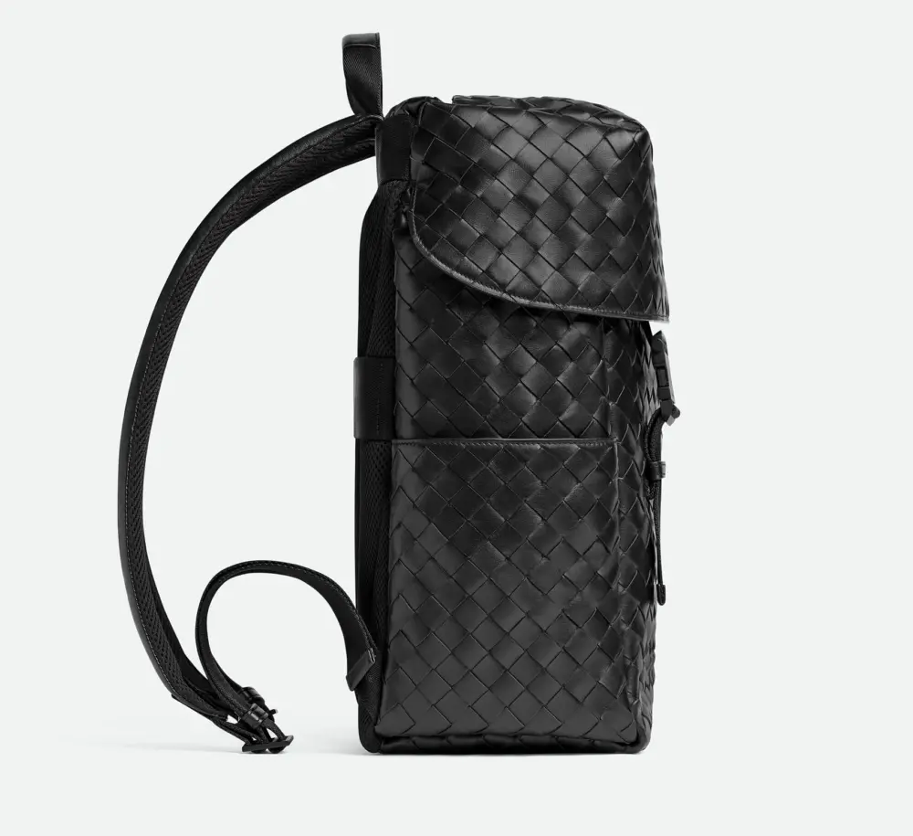 Alternative view of Balo Bottega Veneta Intrecciato Flap ‘Black’ 766580V2HL28966