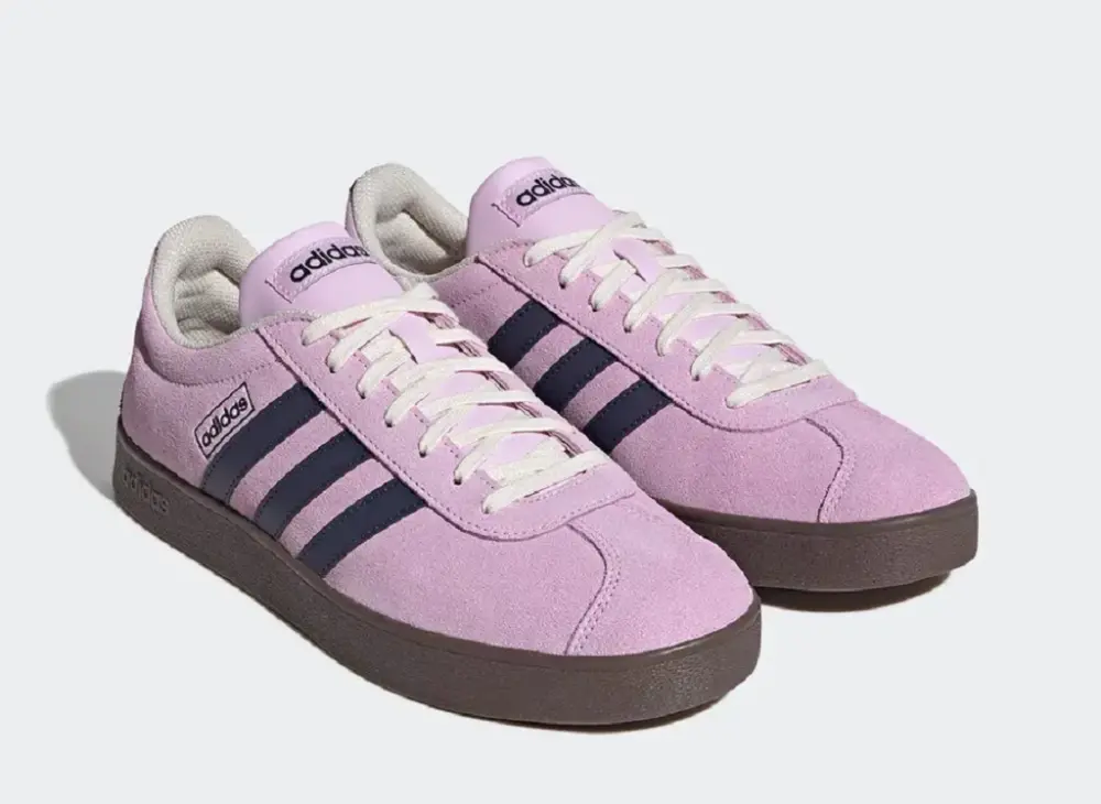 Alternative view of Giày Adidas VL Court 2.0 'Purple Dark' JR8309