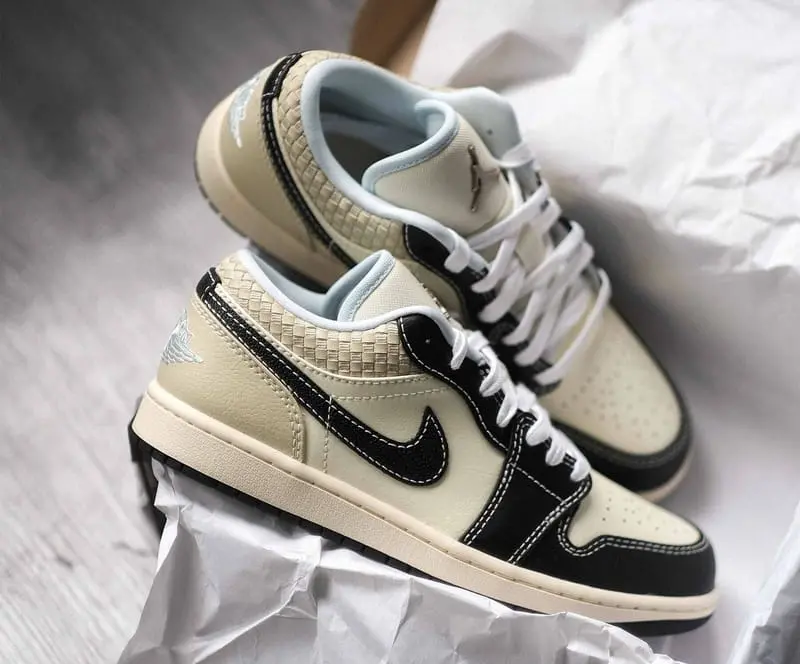 Giày Nike Air Jordan 1 Low SE ‘Woven’ HQ3437-101 - Ảnh 3
