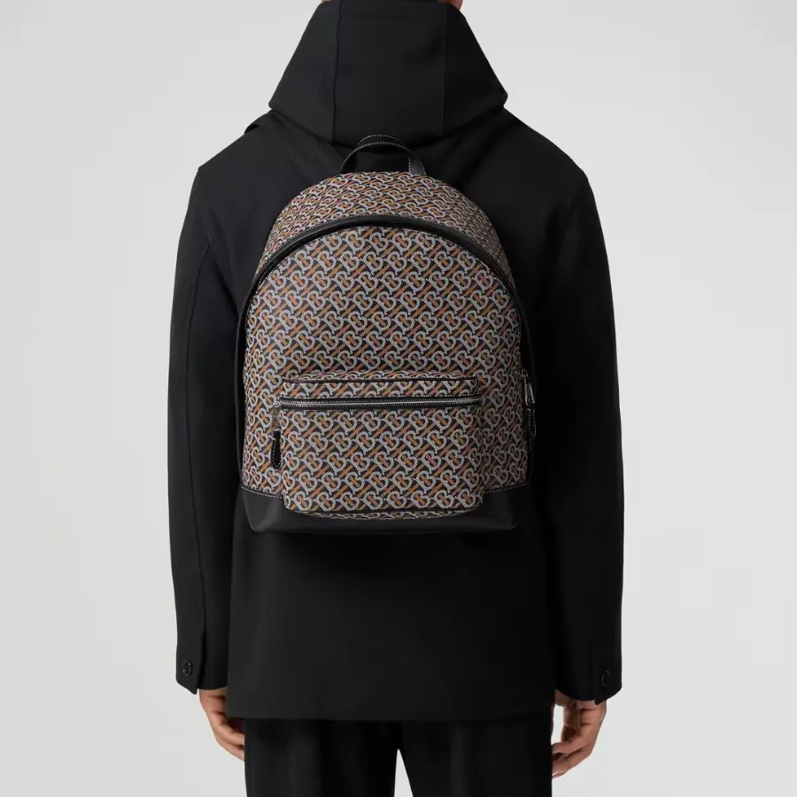 Alternative view of Balo Burberry Monogram Print ‘Black Orange’ 80590641