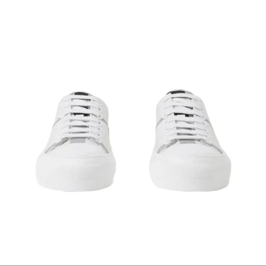 Alternative view of Giày Burberry Check Cotton ‘White Black’ 80714311