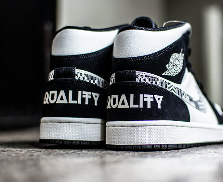 Giày Nike Jordan 1 Mid Equality 2019 'Black' 852542-010 - Ảnh 5