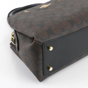 Alternative view of Túi Coach Mini Lillie Carryall Coated Canvas 'Black' 91494-IMAA8