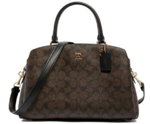 Túi Coach Mini Lillie Carryall Coated Canvas 'Black' 91494-IMAA8
