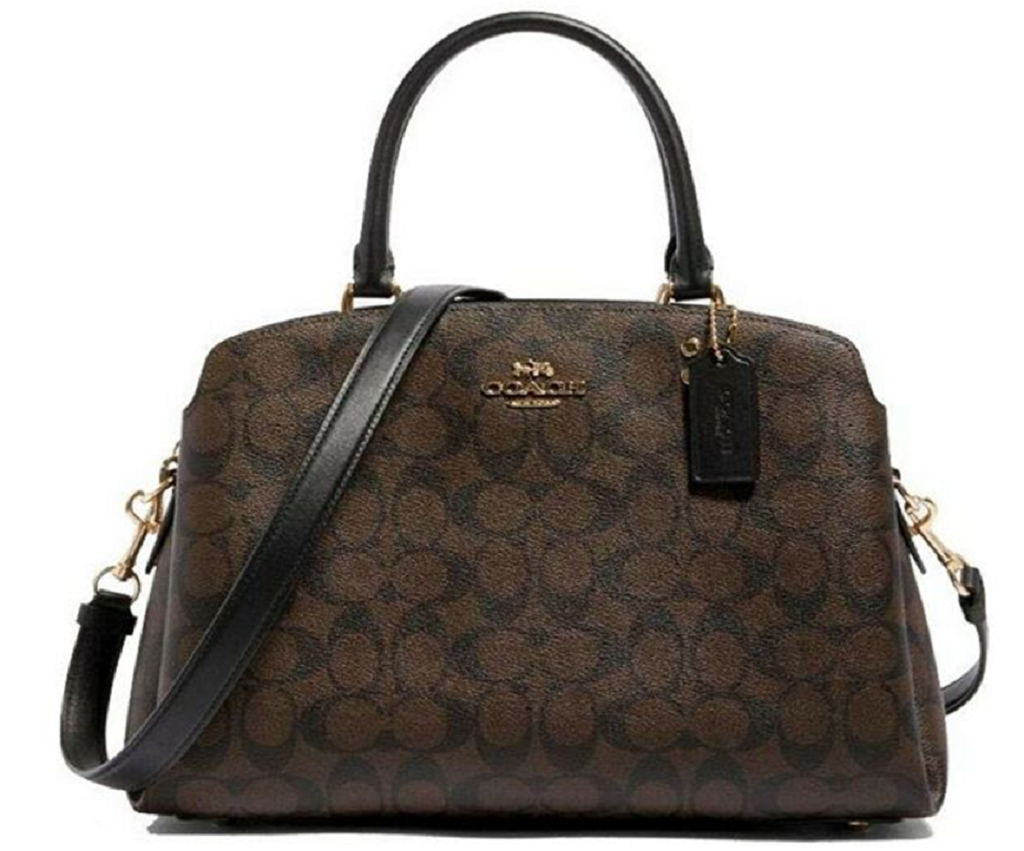 Túi Coach Mini Lillie Carryall Coated Canvas 'Black' 91494-IMAA8