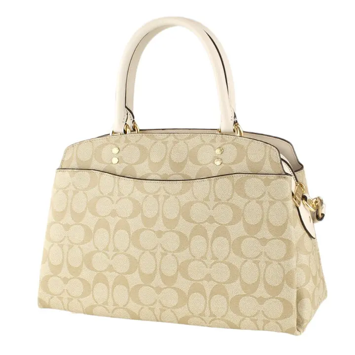 Alternative view of Túi Coach Mini Lillie Carryall Coated Canvas 'White' 91495-IMDQC