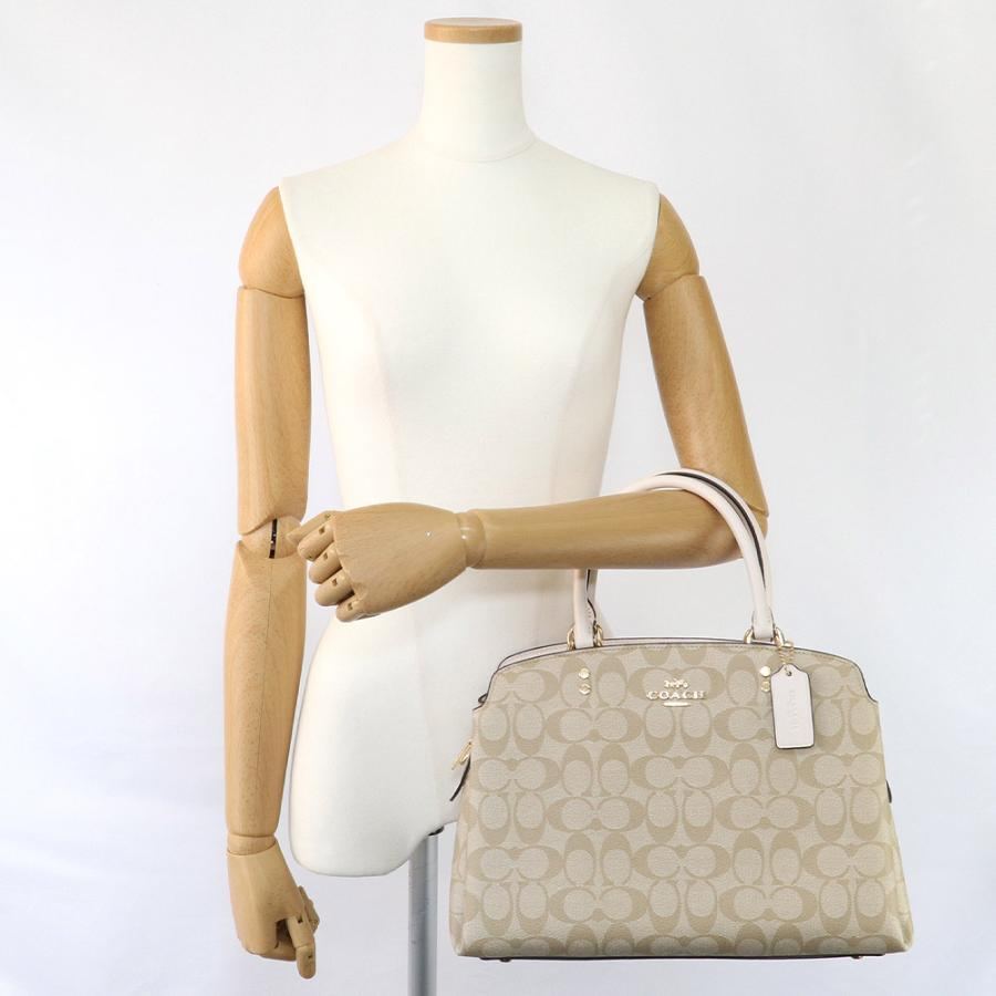 Túi Coach Mini Lillie Carryall Coated Canvas 'White' 91495-IMDQC - Ảnh 4