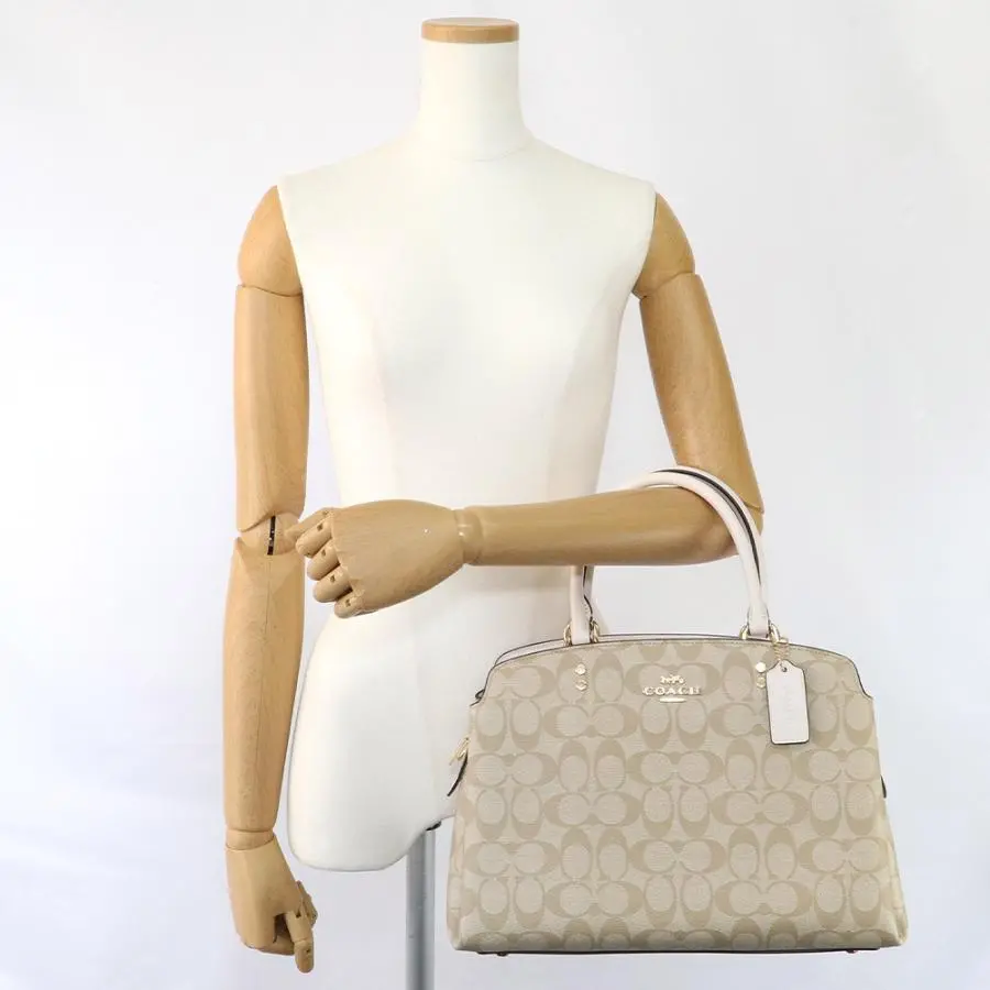 Túi Coach Mini Lillie Carryall Coated Canvas 'White' 91495-IMDQC - Ảnh 4