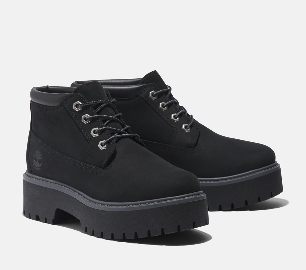 Giày Timberland Stone Street Mid Lace-Up Waterproof 'Black' TB0A5REN0151 - Ảnh 4
