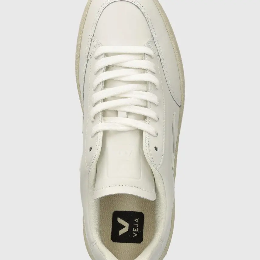 Giày Veja V-12 Leather ‘Full White’ XD022297 - Ảnh 4