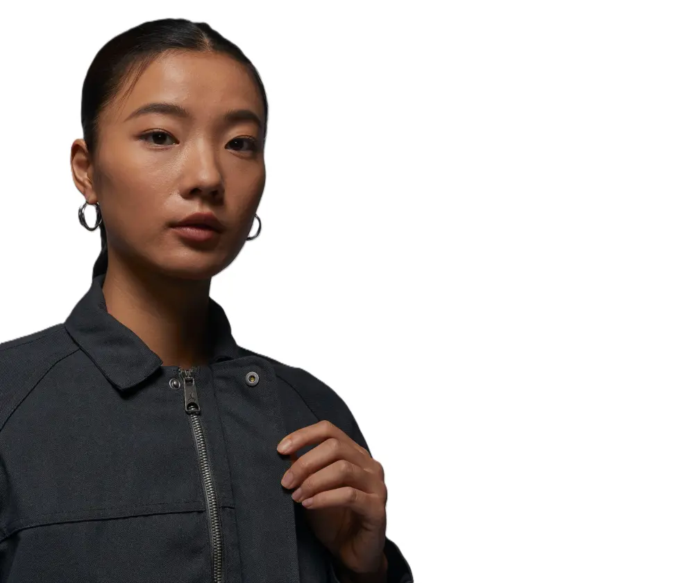 Áo Nike Jordan Lapel Shirt Jacket ‘Black’ FN5351-045 - Ảnh 4