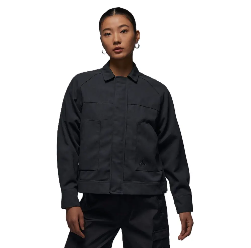 Alternative view of Áo Nike Jordan Lapel Shirt Jacket ‘Black’ FN5351-045