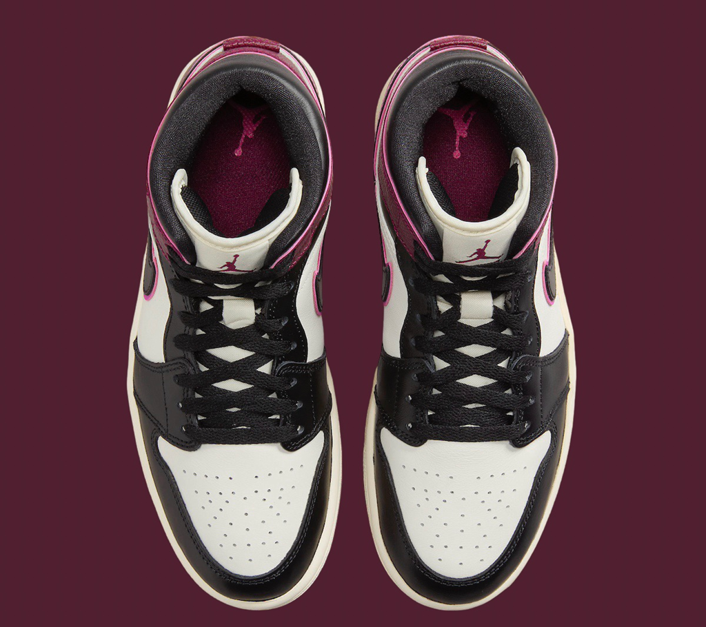 Giày Nike Air Jordan 1 Mid SE 'Bordeaux' FQ7818-101 - Ảnh 4