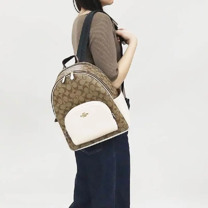 Balo Coach Outlet 'Beige White' 5671-IMDJ8 - Ảnh 3